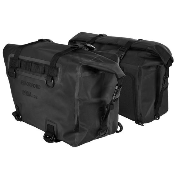 Oxford Aqua P32 Panniers Black